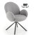 Обеденный стул поворотный Halmar K498 Пепельный V-CH-K/498-KR-POPIELATY
