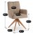 Обеденный стул поворотный Mebel Elit BIANCO Коричневый ME.BIANCO/BR/T/K фото - 10