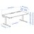 IKEA Письмовий стіл для роботи сидячи/стоячи MITTZON Дуб (ИКЕА МИЦОН) 29528299 фото - 7