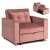 Кресло мягкое раскладное Mebel Elit SOLOR Welur Розовый ME.SOLOR2/R/V/FW
