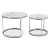 Комплект журнальных столов Mebel Elit AMARA Marmur 2 шт Белый ME.AMARA/BM/SR/CER/L фото - 2