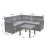 Комплект садовой мебели Keter CLAIRE CORNER Графит 252711 фото - 5