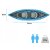 Надувная байдарка Bestway 65131 COVE CHAMPION X2 Синий BES65131 фото - 17