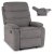 Крісло м'яке розкладне з реклайнером Mebel Elit KOBE 2 Сірий ME.KOBE/P/T/FW