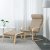IKEA Кресло-качалка с подставкой POANG Бежевый (ИКЕА ПОАНГ) 39484271 фото - 3