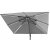 Садовый зонт с чехлом и LED Garden Line ROMA 300х400 см Серый GAO1572 фото - 2