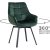 Обідній стілець поворотний Mebel Elit LUNA Welur Зелений ME.LUNA/Z/V/K