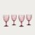 Набір келихів для вина Homla LUNO 340 мл 4 шт Рожевий 239818