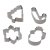 Набор форм для печенья Homla CLACH 4 шт Серебристый 200431