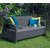 Садовий диван Keter CORFU LOVE SEAT MAX Графіт 258975 фото - 5