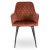 Обідній стілець Mebel Elit BRESSO Welur Рудий ME.BRESSO/RD/CZ/V/K фото - 3