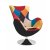 Кресло мягкое поворотное Halmar Butterfly Мікс V-CH-BUTTERFLY-FOT-PATCHWORK