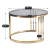 Комплект журнальних столів Mebel Elit TRITON 2 шт Золотий ME.TRITON/P/ZL/SZKL/L фото - 7