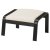 IKEA Кресло-качалка с подставкой POANG Бежевый (ИКЕА ПОАНГ) 39551072 фото - 5