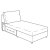 IKEA Секция дивана VIMLE (ИКЕА ВИМЛЕ) 30489490