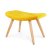 Підставка для ніг Homla MOSS Welur Жовтий 158440