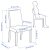 IKEA Обідній стілець BERGMUND Світло-сірий (ИКЕА БЕРГМУНД) 09387733 фото - 13