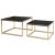 Комплект журнальных столов Mebel Elit TENOR Marmur Черный ME.TENOR/CZCER/ZL/L фото - 2