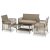 Комплект садових меблів Mebel Elit FILADELFIA Бежевий ME.FILADELFIA/P/RT/OGR/ZES