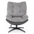 Крісло м'яке поворотне з підставкою Mebel Elit FREMONT 2 Сірий ME.FREMONT/P/T/P/E/CZ/FW фото - 3
