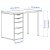 IKEA Письменный стол LAGKAPTEN/ALEX Дуб (ИКЕА ЛАГКАПТЕН/АЛЕКС) 79416968 фото - 4