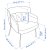 IKEA Крісло м'яке BINGSTA Жовтий (ИКЕА БИНГСТА) 40455649 фото - 3