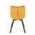 Обідній стілець поворотний Halmar K520 Гірчичний V-CH-K/520-KR-MUSZTARDOWY фото - 6
