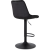 Барний стілець Mebel Elit ARCOS 2 Welur Чорний - 4 Барний стілець Mebel Elit ARCOS 2 Welur Чорний ME.ARCOS2/CZ/V/H фото - 4
