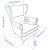 IKEA Крісло м'яке STRANDMON Жовтий (ИКЕА СТРАНДМОН) 90361894 фото - 23