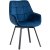 Обеденный стул поворотный Mebel Elit LUNA Welur Синий ME.LUNA/GR/V/K фото - 2
