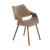 Обідній стілець Halmar K396 Бежевий V-CH-K/396-KR-ORZECH/BEŻOWY
