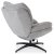 Кресло мягкое поворотное с подставкой Mebel Elit FREMONT Серый ME.FREMONT/P/CZ/T/FW фото - 4