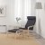 IKEA Кресло-качалка с подставкой POANG Темно-серый (ИКЕА ПОАНГ) 69484255 фото - 3