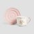 Чашка с блюдцем Homla GRETA 250 мл Розовый - 3 Чашка с блюдцем Homla GRETA 250 мл Розовый 234843 фото - 3