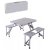 Комплект складной туристической мебели Garden Line METAL Серебристый OXE3410 silver