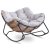 Кресло-качалка мягкое Mebel Elit ELTON Серый ME.ELTON/P/T/FW