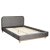 Ліжко Homla KARALIUS Welur 160x200 см Сірий 207728 фото - 4