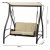 Садова гойдалка Garden Line 166x130x170 см Бежевий - 5 Садова гойдалка Garden Line 166x130x170 см Бежевий KRE3132 фото - 5