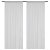 IKEA Тюль HILDRUN 145x300 см 2 шт Білий (ИКЕА HILDRUN) 00386549