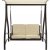 Садова гойдалка Garden Line 166x130x170 см Бежевий - 2 Садова гойдалка Garden Line 166x130x170 см Бежевий KRE3132 фото - 2