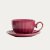 Чашка с блюдцем Homla MINA 250 мл Бордовый 238982