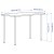 IKEA Письменный стол MITTCIRKEL/ADILS Белый (ИКЕА МИТЦИРКЕЛЬ/АДИЛЬС) 29508668 фото - 2