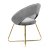 Обідній стілець Homla JARED Welur Сірий 159155 фото - 3