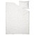 IKEA Комплект постільної білизни VANKRETS 150x200 см Білий (ИКЕА VÄNKRETS) 10504726 фото - 4
