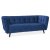 Диван Signal Castello 3 Velvet | Темно-синій / Венге (Bluvel 86) CASTELLO3V86
