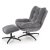 Кресло мягкое поворотное с подставкой Halmar PESTO Пепельный V-CH-PESTO-FOT-POPIELATY фото - 5