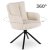 Обеденный стул поворотный Mebel Elit JUNE Velvet Кремовый ME.JUNE/KR/SZTR/K