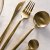 Набор столовых приборов Homla NOIA 16 шт Золотой 230110 фото - 5