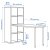 IKEA Стелаж зі столом KALLAX/LAGKAPTEN Білий (ИКЕА КАЛЛАКС/ЛАГКАПТЕН) 29481659 фото - 5