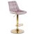 Барний стілець Mebel Elit ARCOS Welur Рожевий ME.ARCOS/R/ZL/V/H